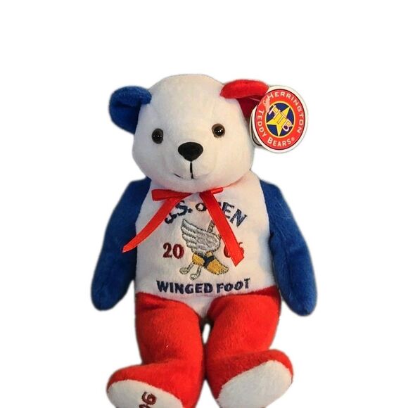 Limited Edtion US Open 2006 Winged Foot PLUSH BEAN BAG 8" HERRINGTON TEDDY BEAR - Picture 3 of 9